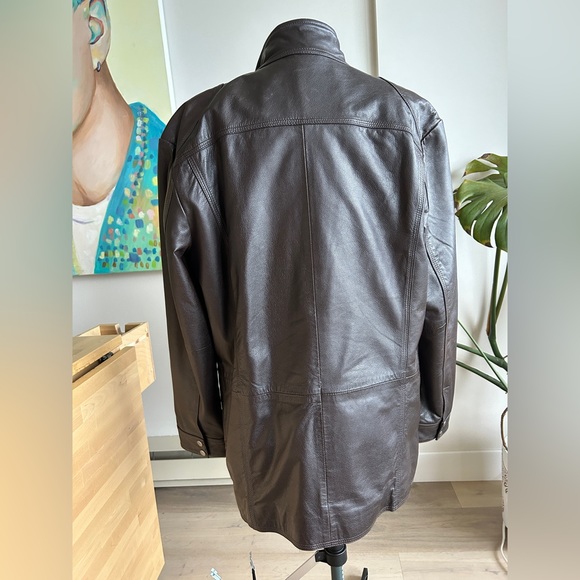 Black Brown 1826 Leather Jacket with lots of pockets - Picture 6 of 8